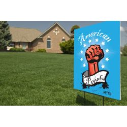 Yard Sign, American Proud 18x24