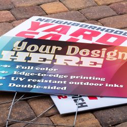 Full Color 24 x 18 Custom Printed Yard Signs
