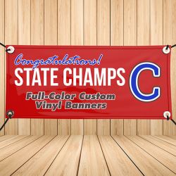Full-Color Custom Vinyl Banner, Choose a Size