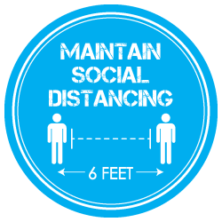 Floor Decal, Social Distancing, Choose From 5 Designs