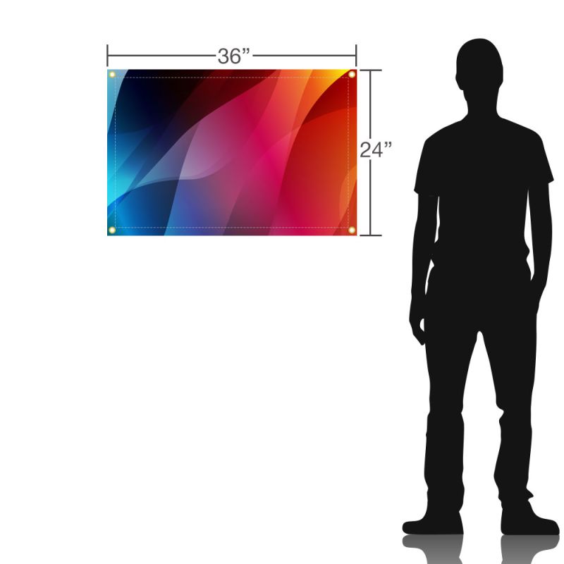 Custom Printed 3X2 Full Color Vinyl Banner