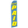 Heat Paid wind flag