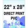 Direct printing on PVC