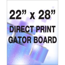 Direct print on gator board