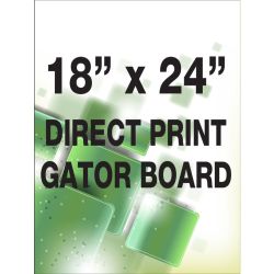 Direct print on gator board