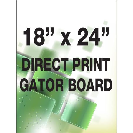 Direct print on gator board