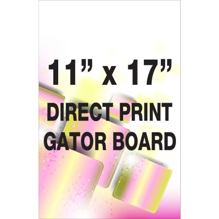 Direct print on gator board