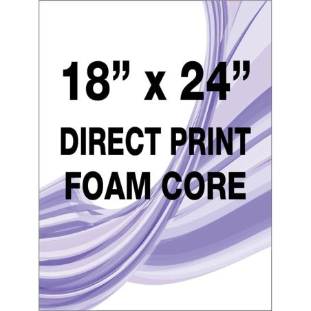 Direct print on foam core