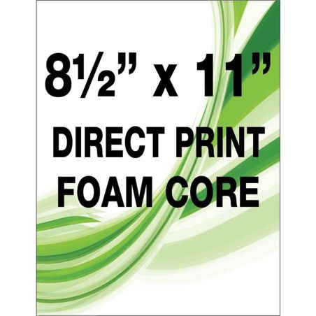 Direct print on foam core