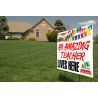 Yard Sign, An Amazing Teacher Lives Here 24x18