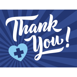 Yard Sign, Thank You 24x18