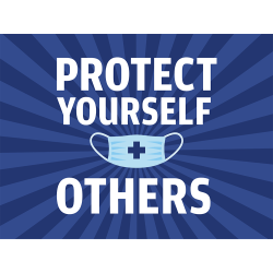 Yard Sign, Protect Yourself Mask 24x18