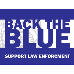 Yard Sign, Back the Blue 24x18