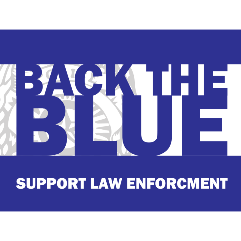 Yard Sign, Back the Blue 24x18